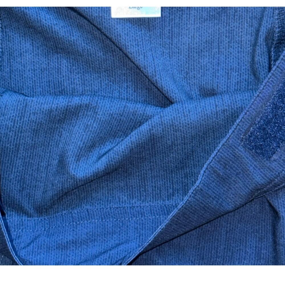 RipSkirt Hawaii Indigo Blue Adjustable Wrap Skirt Large Knee Length 3 Pockets - Picture 7 of 7
